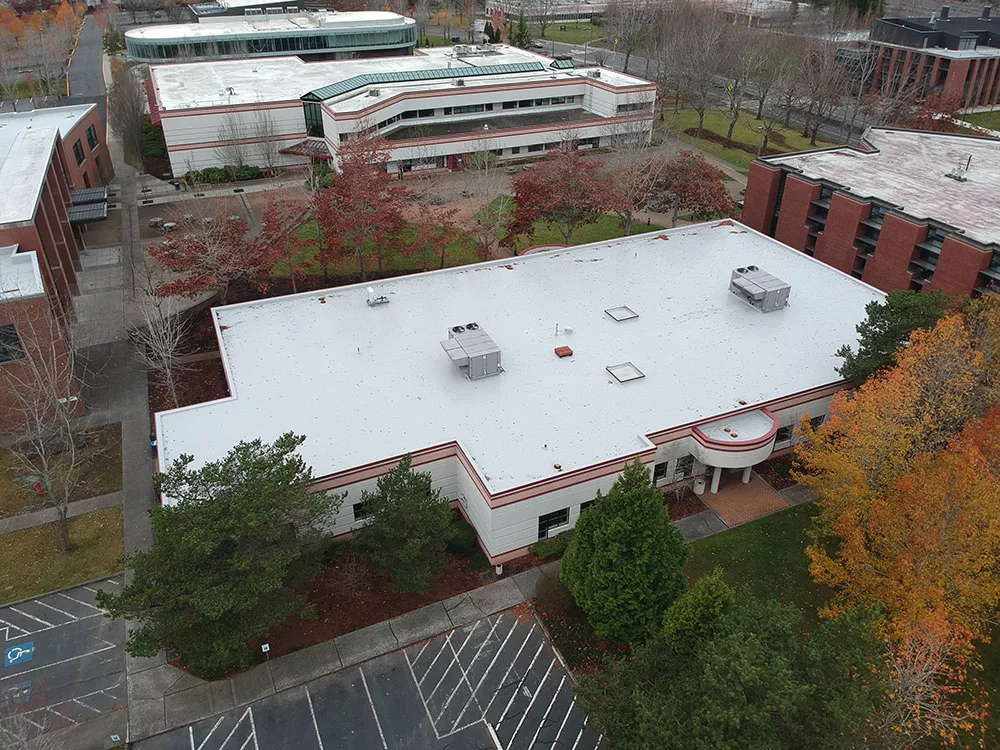 Industrial roofing for Whatcom Community College in Bellingham WA